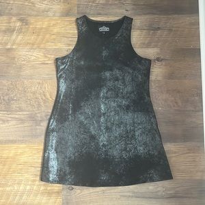 Black metallic dress, size small
